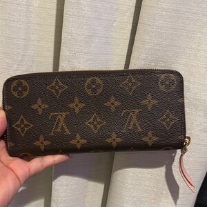 Louis Vuitton Monogram Canvas Zip-Around Wallet in Brown